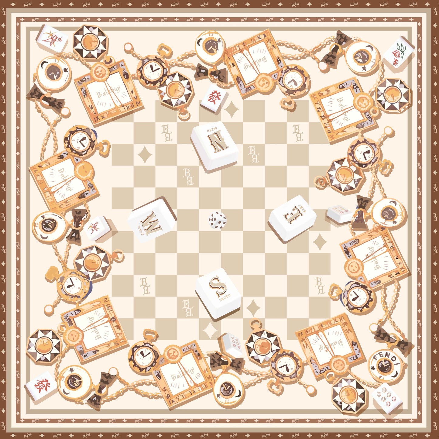 Premium Mahjong Mat | Anti-Slip Table Mat for Mahjong Games